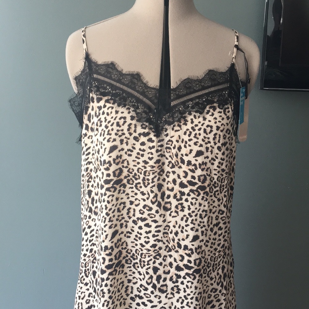 Primark animal print slip dress nightgown leopard